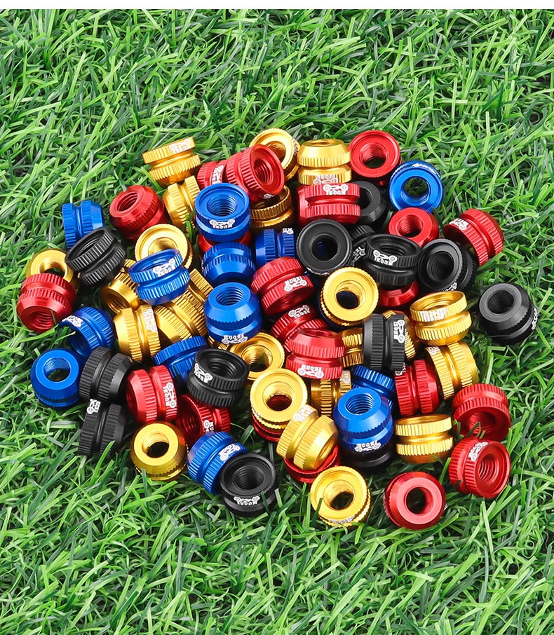 2Pcs Bike Tubeless Tire Presta Valve Nut MTB Road Bicycle Rim Aluminum Ultralight Valve Cap Cycling Repair Parts Oasis Select