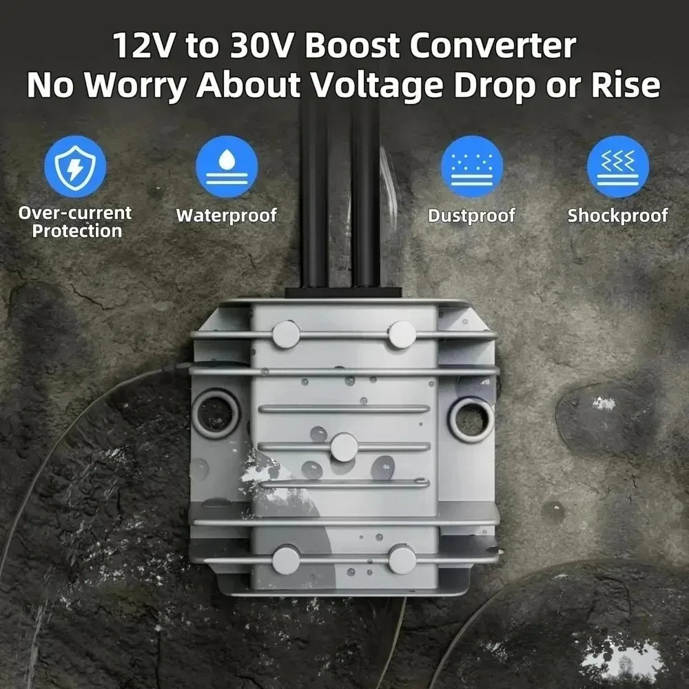 10-28V to 30V 3.5A Supply Power 12V24V to 30V Conversion Kit Step-Up with Cigarette Lighter Plug Suitable for Trucks DC Cable Oasis Select