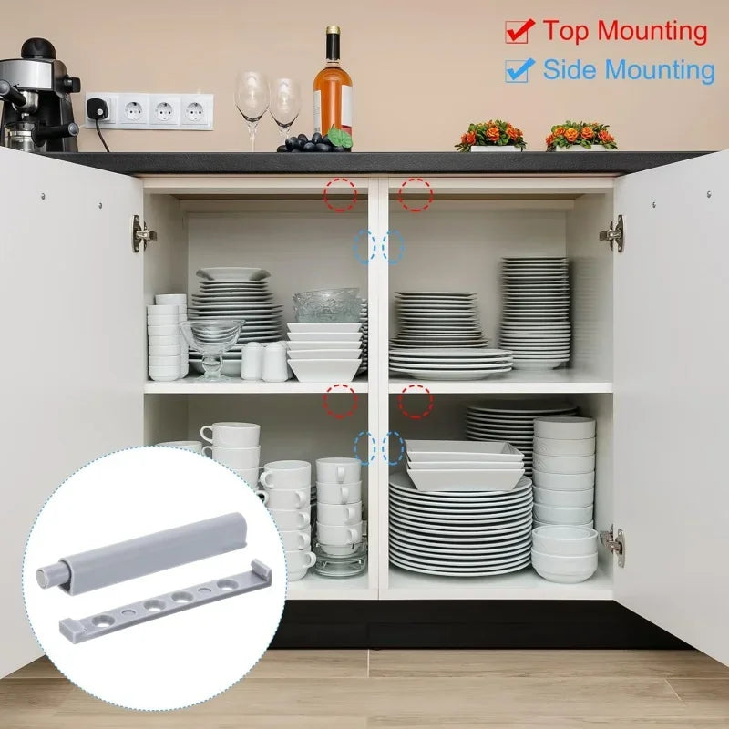 5/10PCS Damper Buffers Kitchen Cabinet Catches Door Stop Drawer Soft Quiet Close with Invisible Handle Home Furniture Hardware Oasis Select