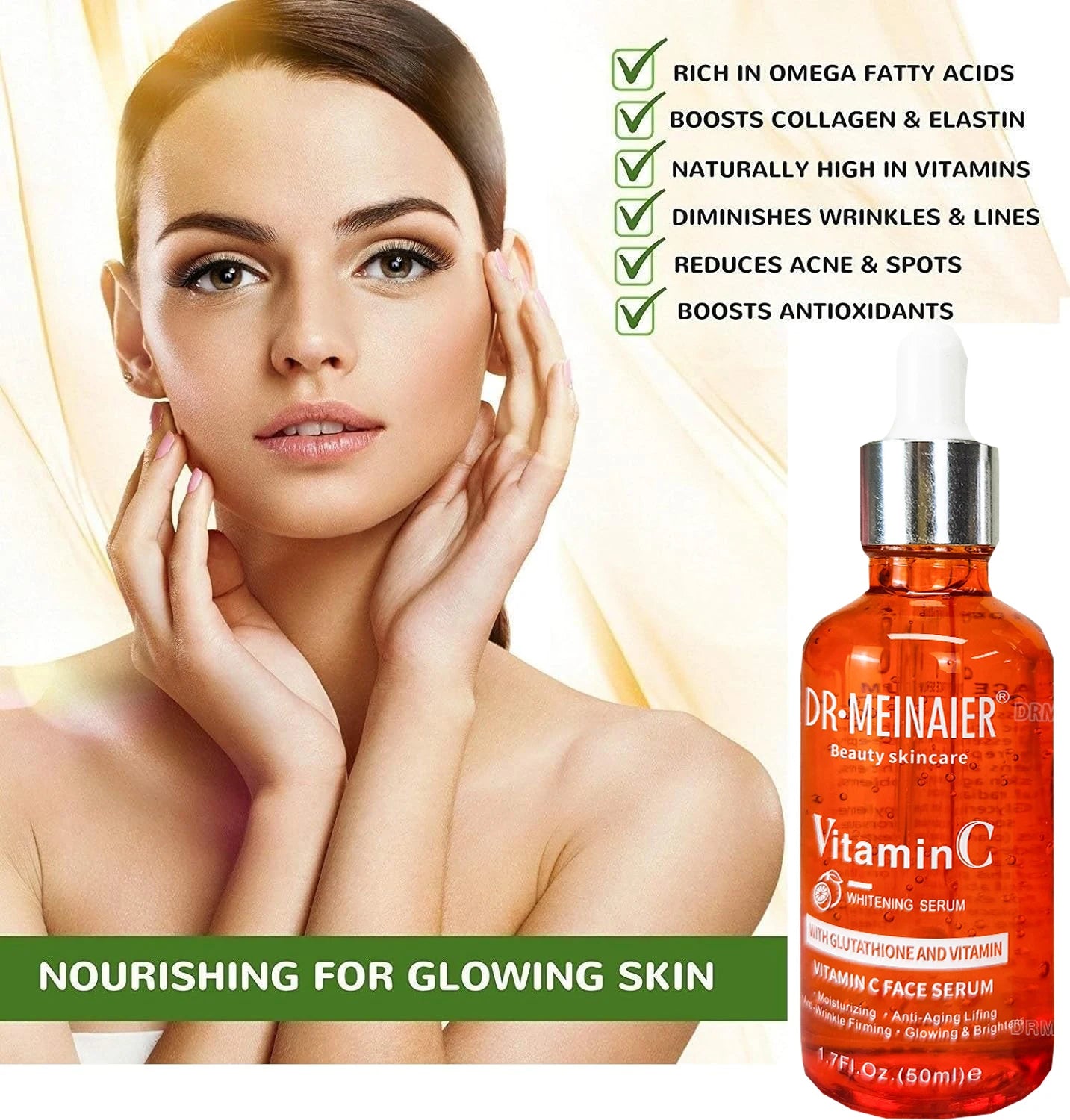 Hyaluronic Acid & Vitamin C Face Serum Set 2×50ml