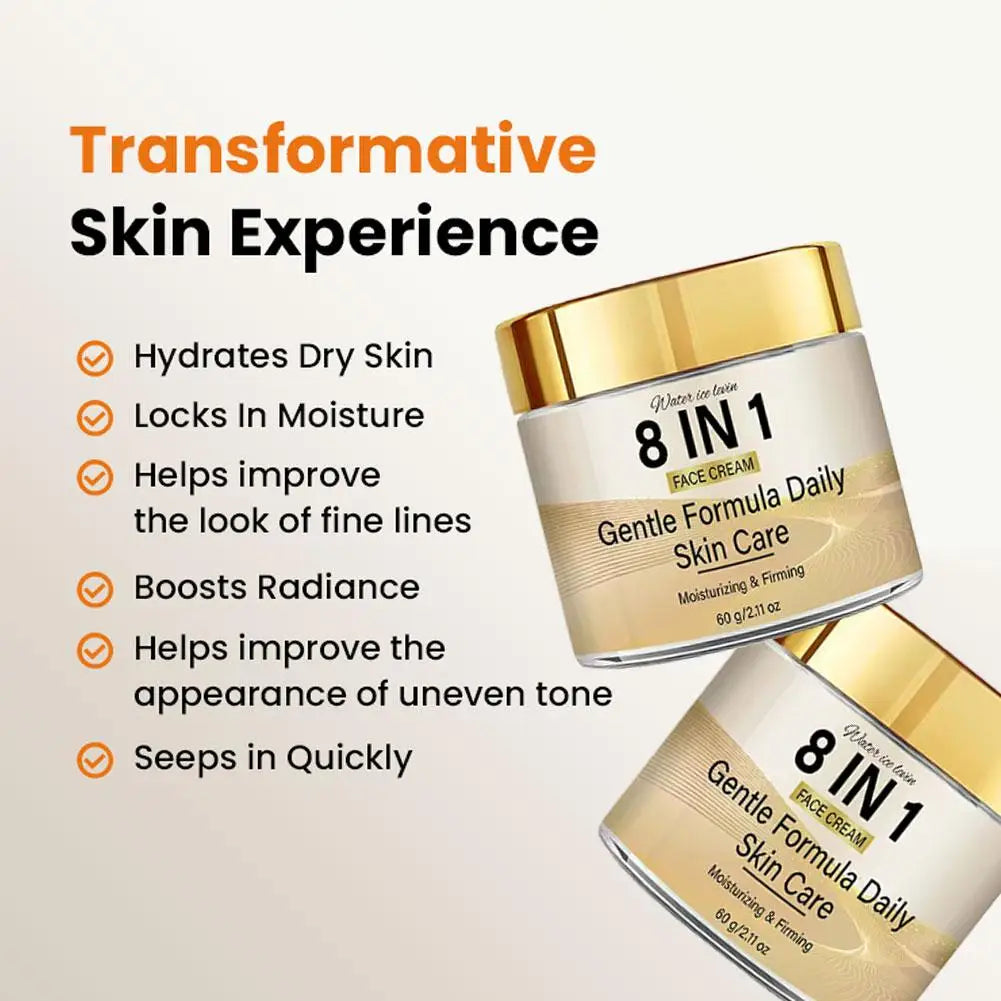 8-in-1 Face Cream Retinol Collagen Niacinamide Hyaluronic Acid. Lifting Firming Moisturizing Firming1/2PCS Face Cream Oasis Select