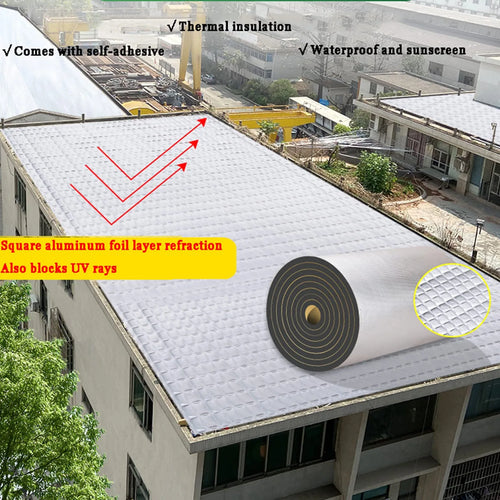 10MM Thermal Insulation Soundproof Mat Heat Barrier Foam Roll Home Wall Floor Door Acoustic Noise Reduction Warm Keeping Panel Oasis Select