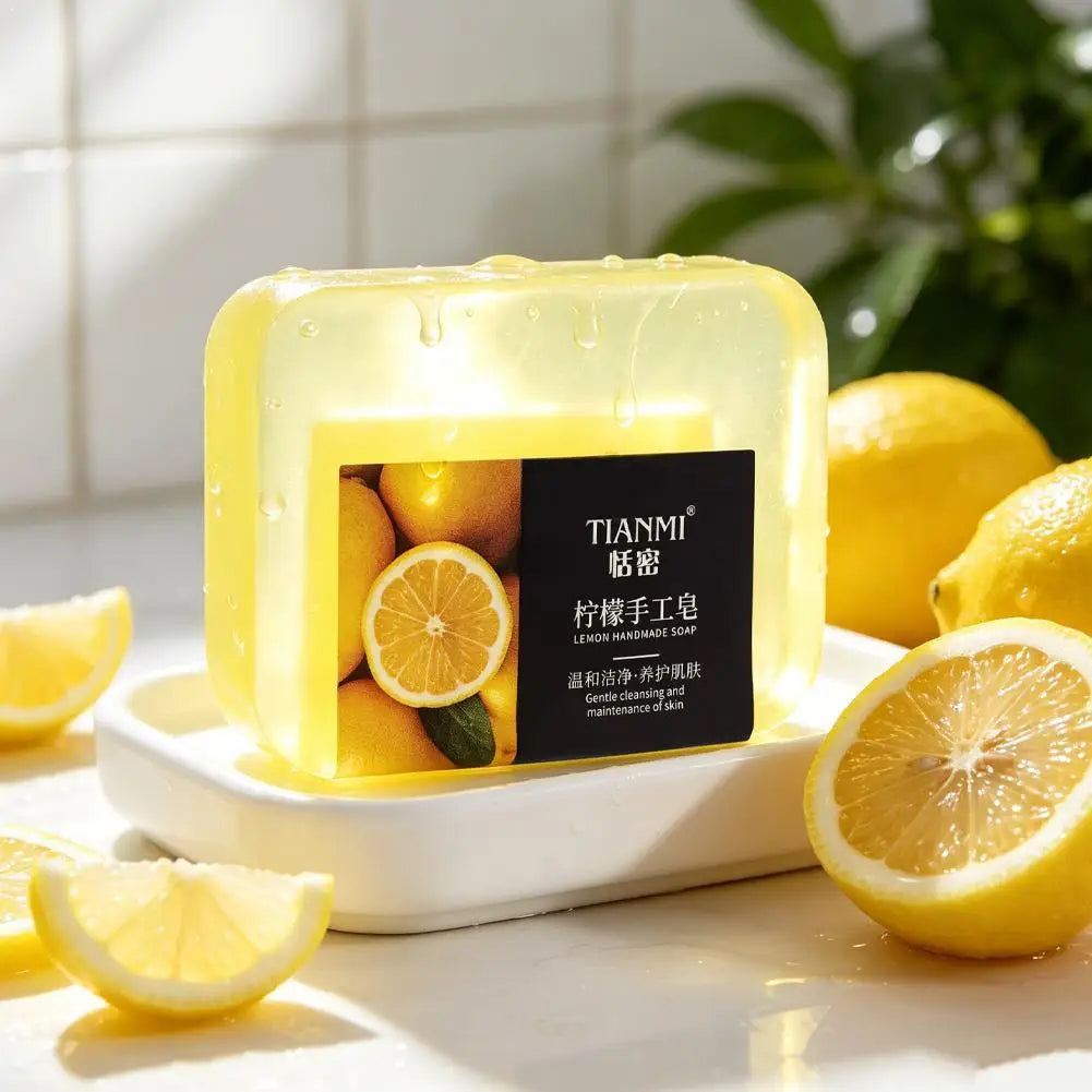Lemon Essential Oil Handmade Soap 70g – Cleansing & Moisturizing Facial & Body Soap Oasis Select