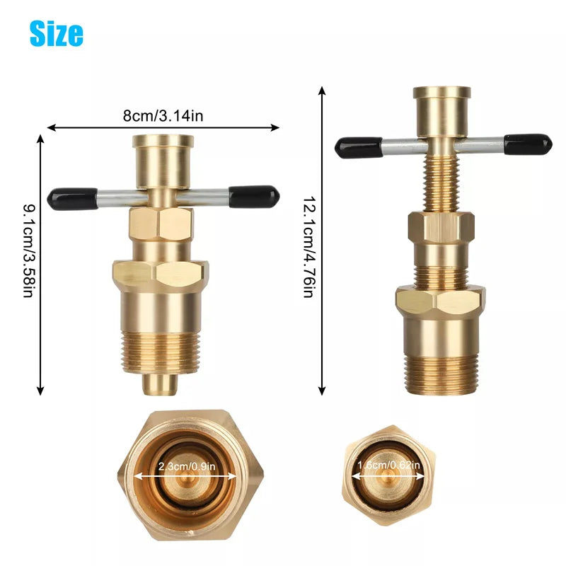 15mm 22mm Olive Remover Puller Removal Tool Solid Brass Copper Tube Fitting For Npt 1/2 Inch Npt 3/4 Inch Pipes Car Accessories Oasis Select