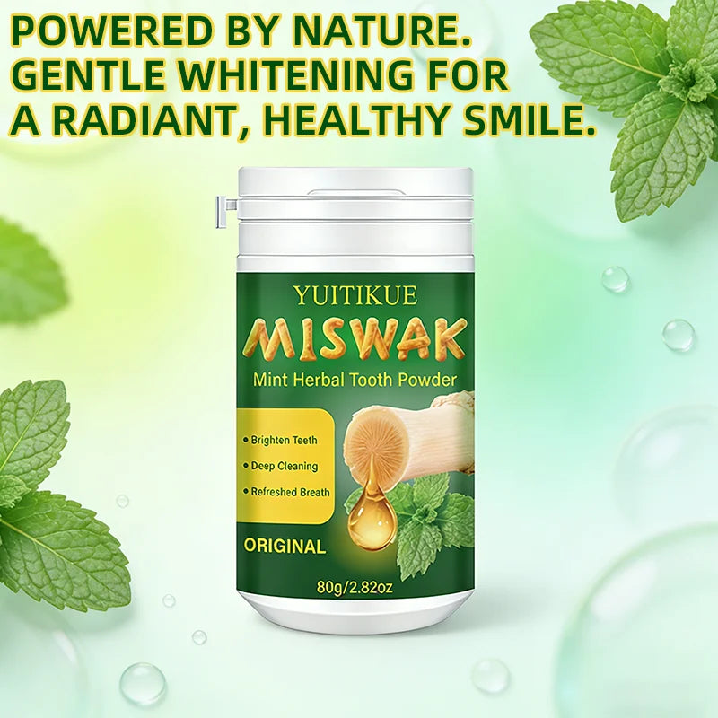 Miswak Mint Herbal Tooth Powder – Brighten & Deep Clean