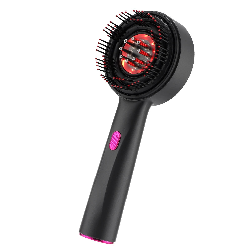 Electric Scalp Massager Comb – Red Light & Oil Applicator