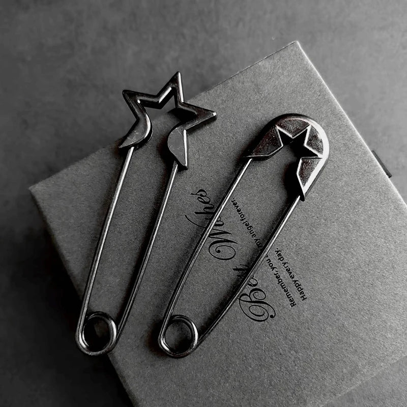 SUSU 1pc Retro Large Pins For Clothing Metal Safety Pins Jeans Dress Scarf Adjustable Pins Accessories Oasis Select
