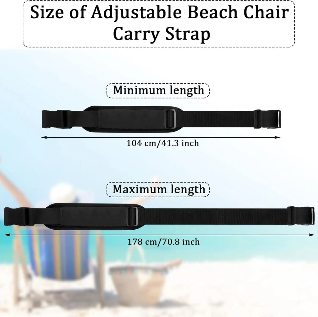 1/3PCS Camping Chair Straps Adjustable Beach Carry Handle Heavy Duty Replacement Universal Folding Chair Outdoor Picnic Gear Oasis Select