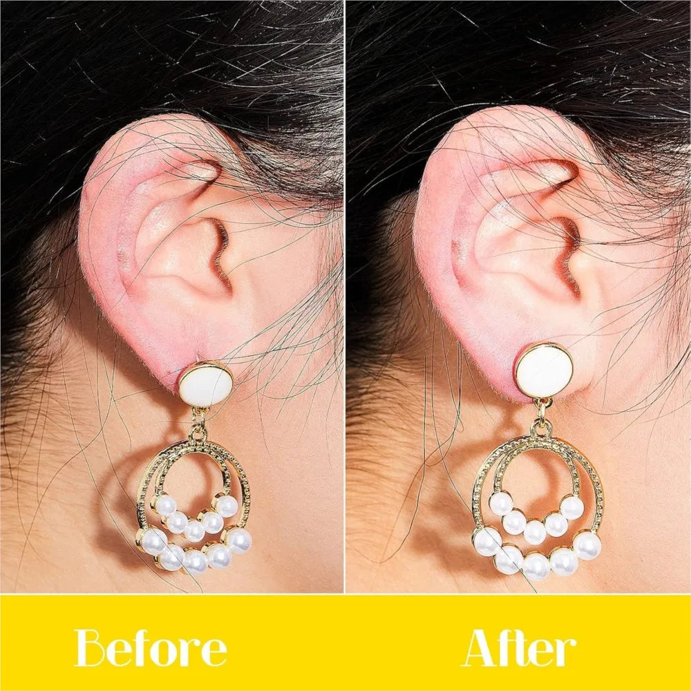 50pcs Earring Support Patches Earring Lifters and Backs for Support Pads Waterproof Lifting Patches Ear Lobe Backs Nude Color Oasis Select