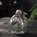 Ceramic Fortune God Feng Shui Wealth-Attracting Tea Pet Ceramic Home Entrance Decoration Birthday Gift Oasis Select 1