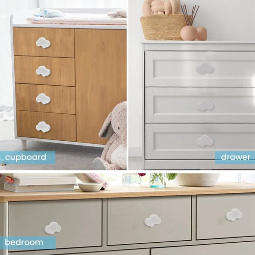 10Pcs Cartoon Cloud Furniture Handles Children Room Knobs Handles Drawer Pull Handle Door Knob For Bedroom Kitchen Oasis Select Default Title