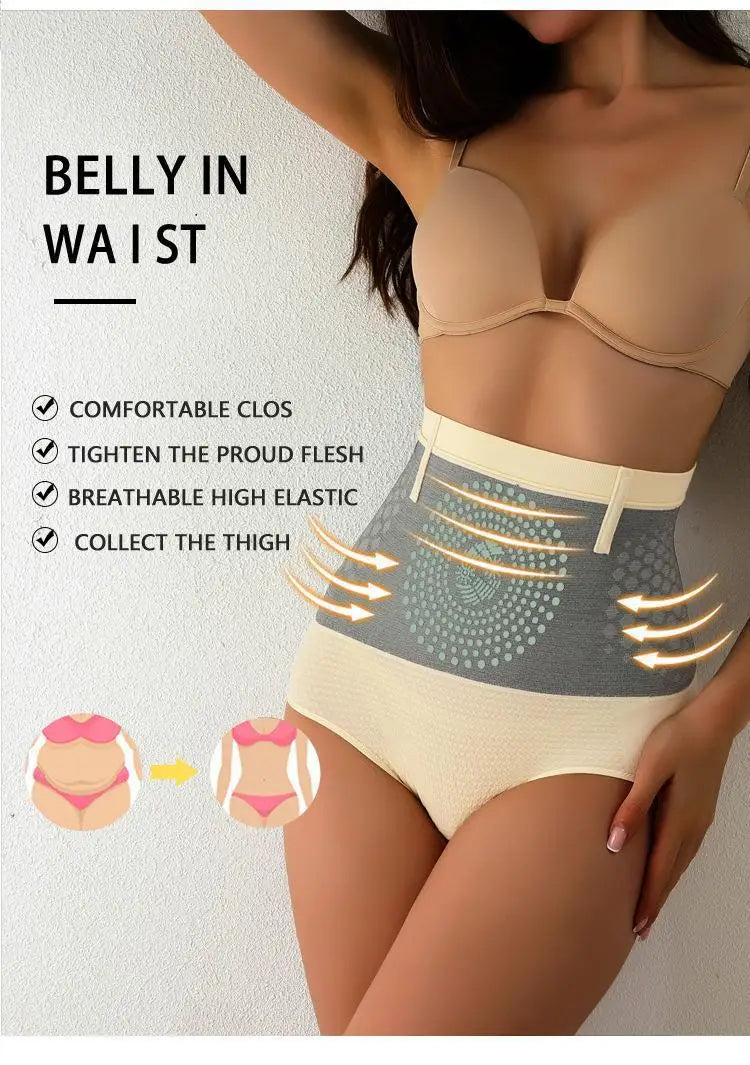 Warm Belly Slim Shaping Pants Abdomen Compression Waist Shaper Lift Slimming Underwear High Waist Tummy Control Shapewear Pants Oasis Select