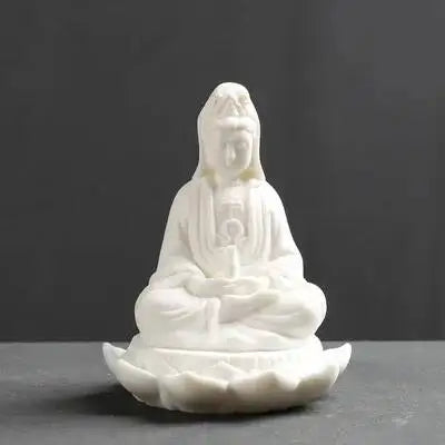 Buddha Tea Pet Ornament Zen Small Buddha Statue Home Decor Display Shelf Decoration Car Ornament Ceramic Crafts Small Figurine Oasis Select