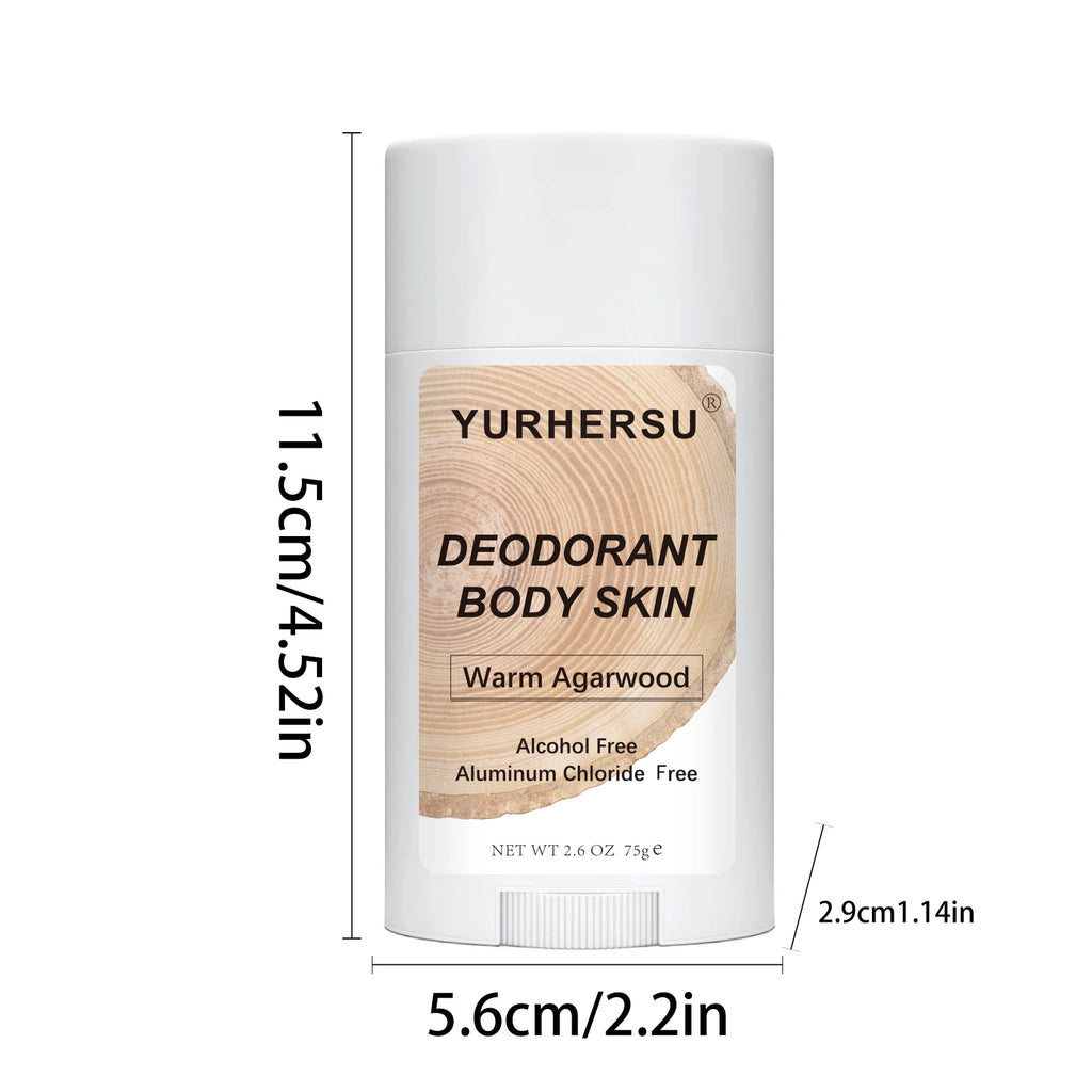 YURHERSU Agarwood Deodorant Stick – Natural Unisex Body Care Deodorant Stick Oasis Select