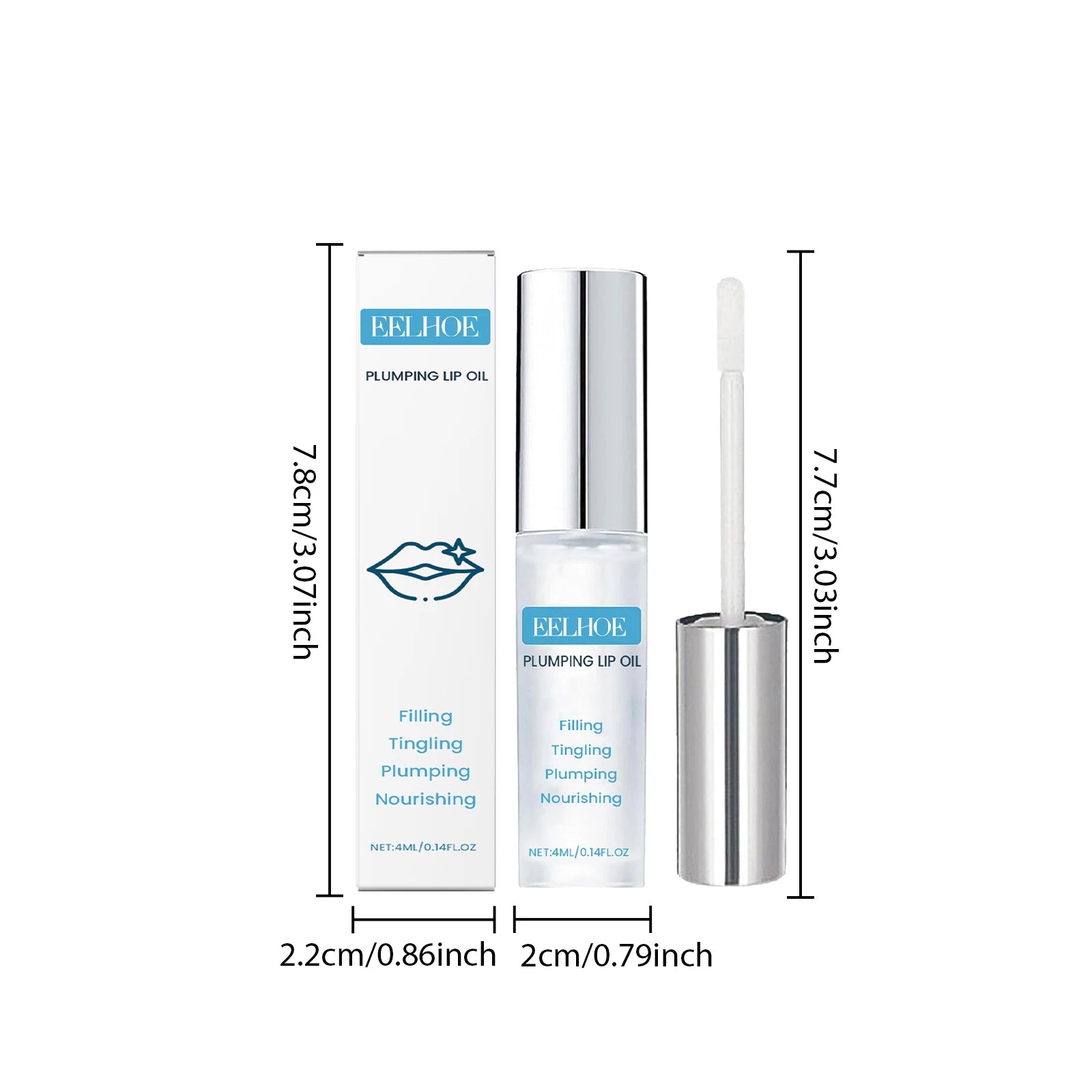 Plumping Lip Oil Daily Moisturizing Care Nourishes Softens Lips Repair Dry Chapped Lips Brightening Moisturizing Lip Care Oasis Select 4ml Boxed