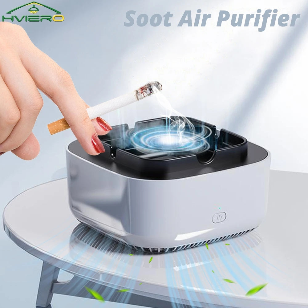 Smokeless Ashtray Air Purifier | Negative Ion & Aromatherapy