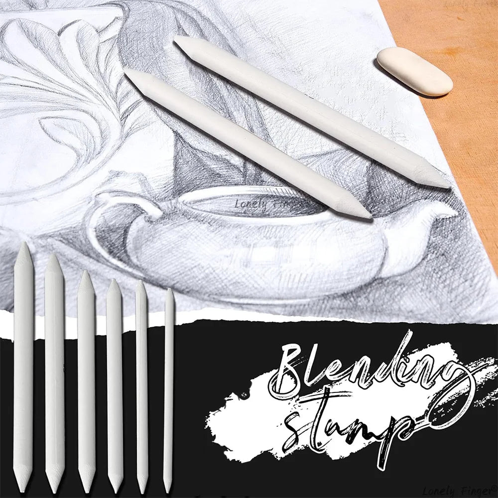 Paper Art Blending Stumps for Drawing Shading, Drawing Supplies Pencil Sketch Paint Tools, for Student Artist Sketch Painting Oasis Select