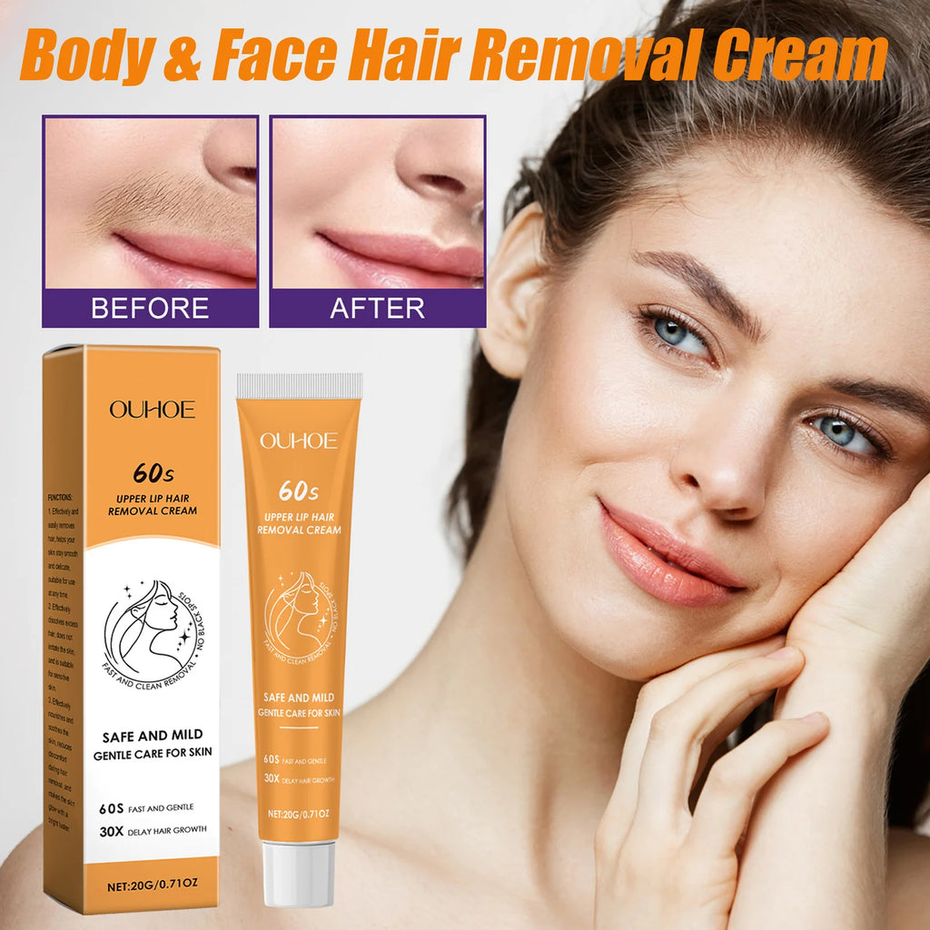 Painless Hair Removal Cream – Face, Body & Underarms Depilatory Cream Oasis Select