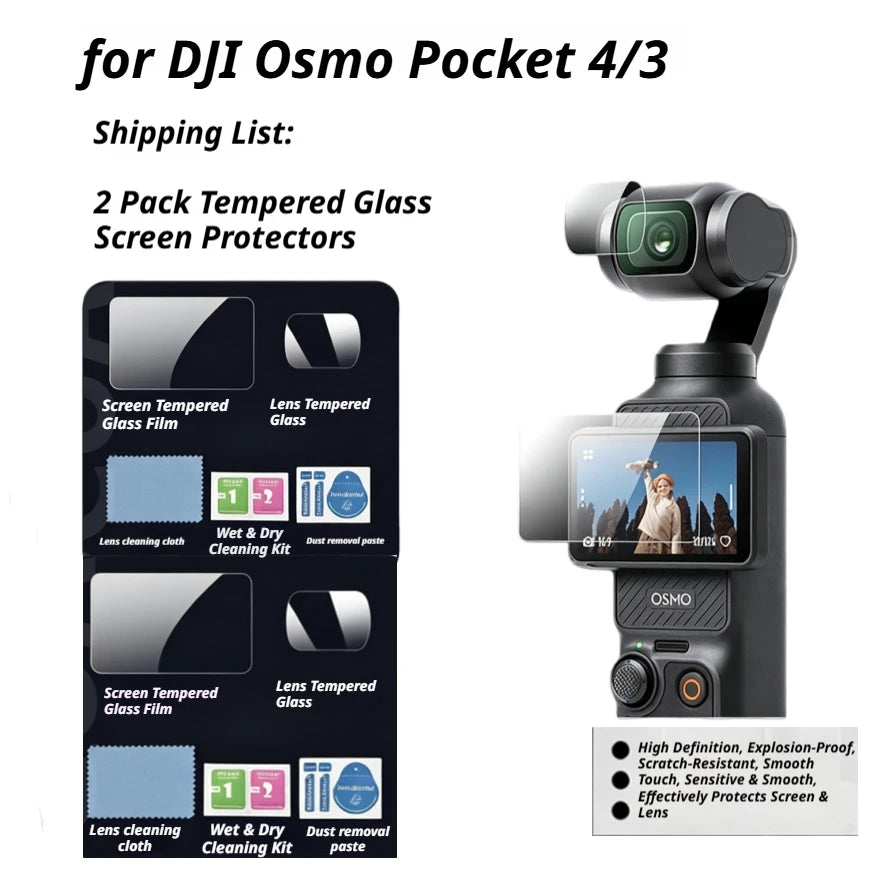 DJI Osmo Pocket 4/3 Accessories Kit – Case, Mount & Tripod