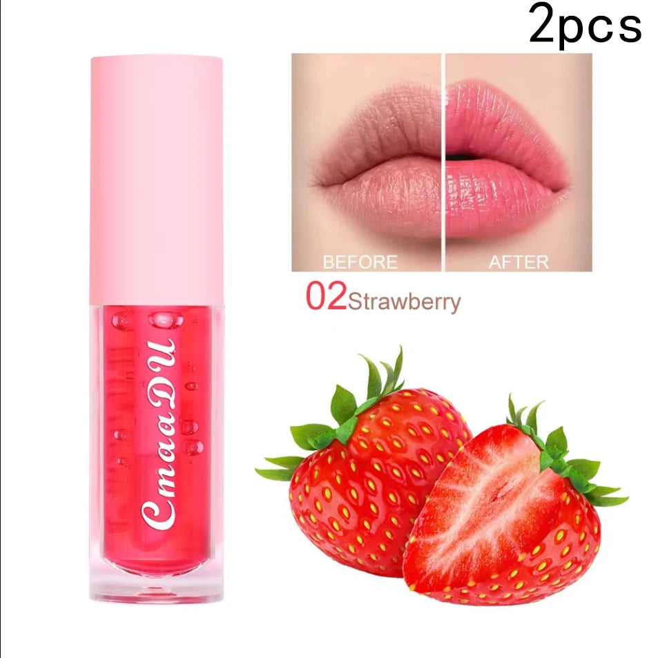 6-Color Fruit Flavor Color-Changing Lip Oil & Balm
