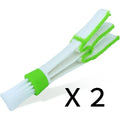 Double-Ended Car Vent & Keyboard Cleaning Brush | Microfiber Car Cleaning Brush Oasis Select Two packs
