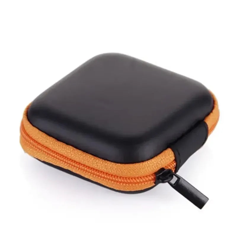 1 Zipper Storage Bag Wired Earphone Data Cable Mini Portable Small
