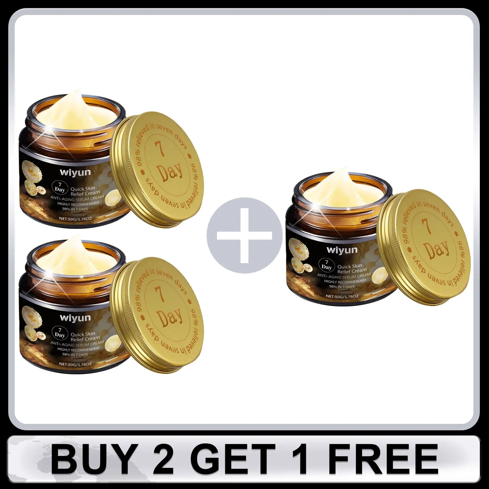 Face Cream for Dark Spots Removal Fine Lines 7 Day Repair Damaged Skin Firming Lifting Sagging Improvement Nourishing Skin Care Oasis Select Buy 2 Get 1 Free 1