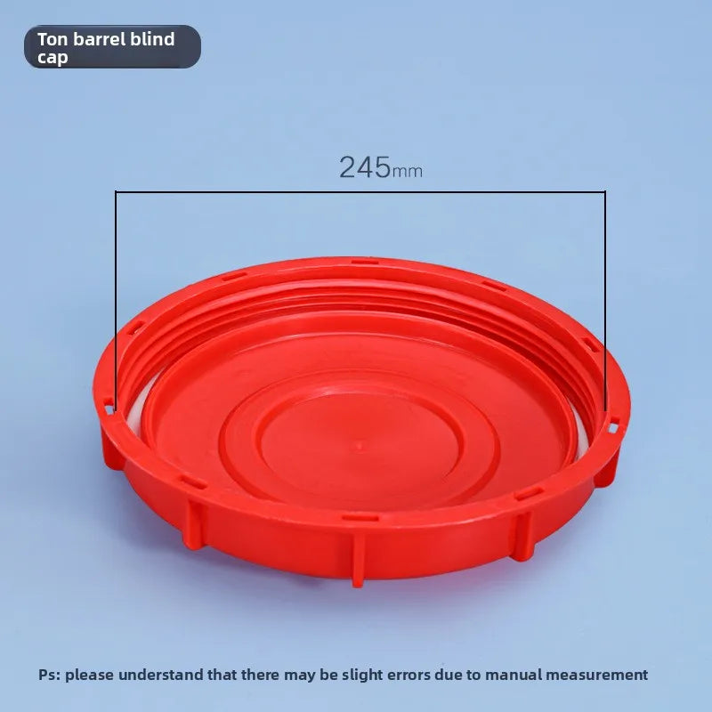 100mm Black Plastic Valve Lid IBC Tank Valve Replace Cap Valve Cover Gaskets Coarse Thread Durable Home Garden tool Oasis Select C