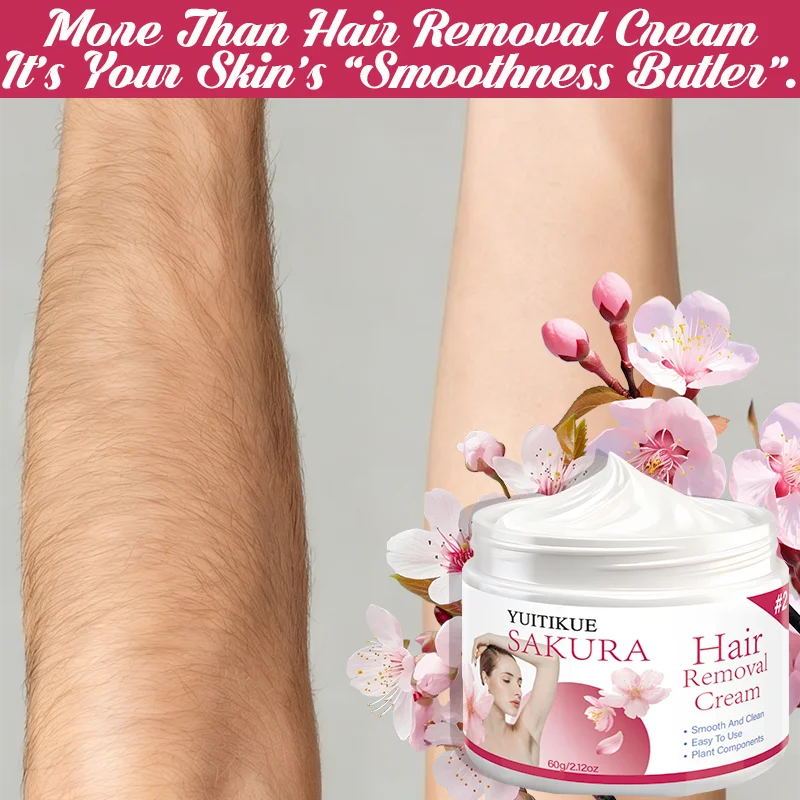 YUITIKUE Sakura Hair Removal Cream – Gentle Plant Formula 60g