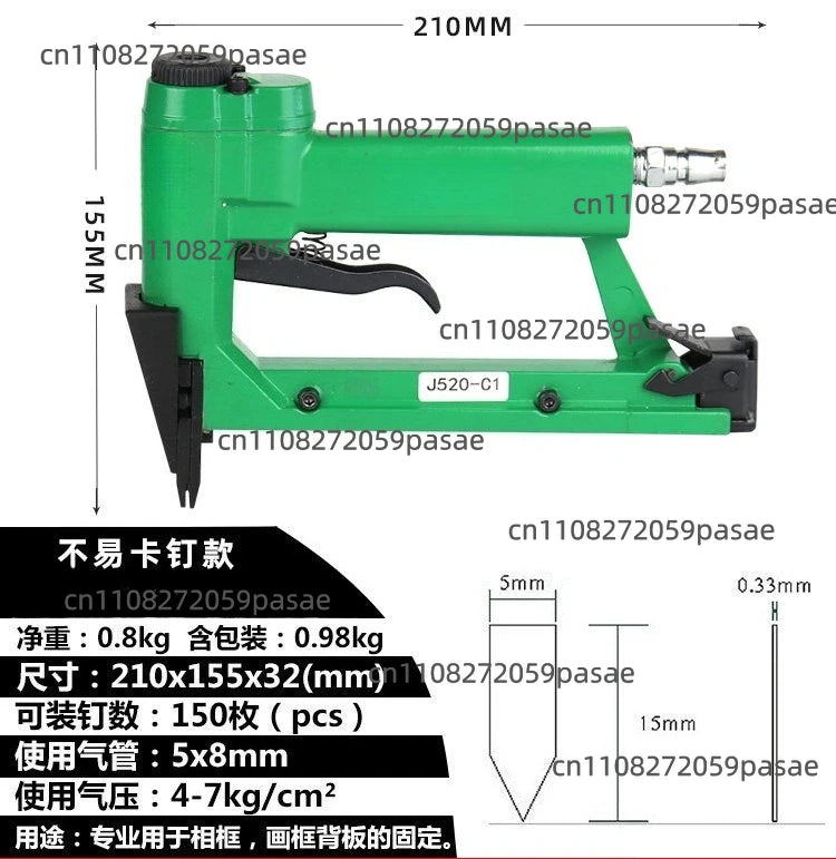 Pneumatic Staple Gun J520-C1 – Air Stapler for Picture Frames