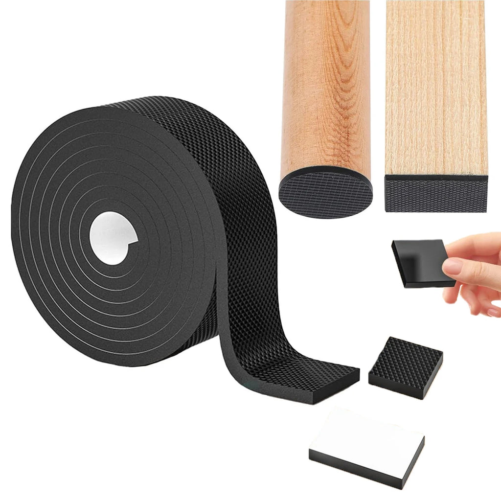 2M Thick Self-Adhesive Furniture Pads – Anti-Slip Chair Foot Pads, Noise-Reducing Floor Protectors for Chairs & Tables Oasis Select