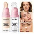 Makeup Set 2Pcs Primer & Liquid Foundation Long Lasting Buildable Medium Coverage Hydrating Smooth Blur Pores Base Makeup Oasis Select SET