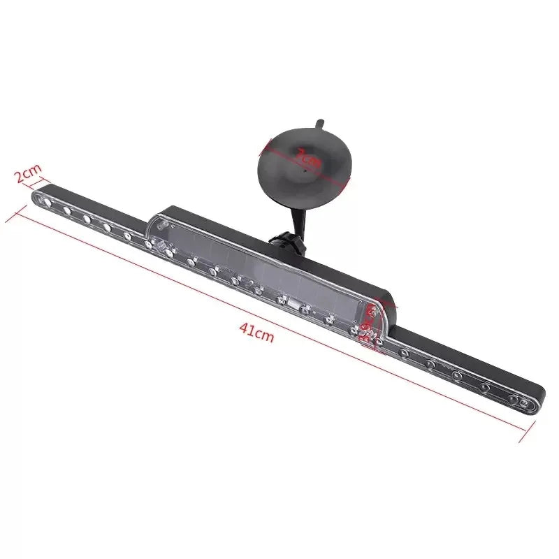 Solar RGB Strobe Car Warning Light | 11 Modes, Anti-Collision LED