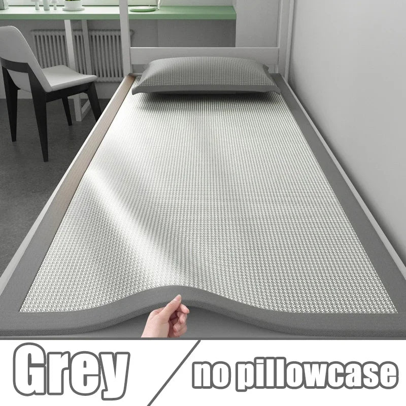 Cooling Bed Sheet Ice Silk Cold Feeling Mattress Cover for Summer Hot Weather Breathable Washable Bedding Use No Pillowcase Oasis Select Grey 120x200cm