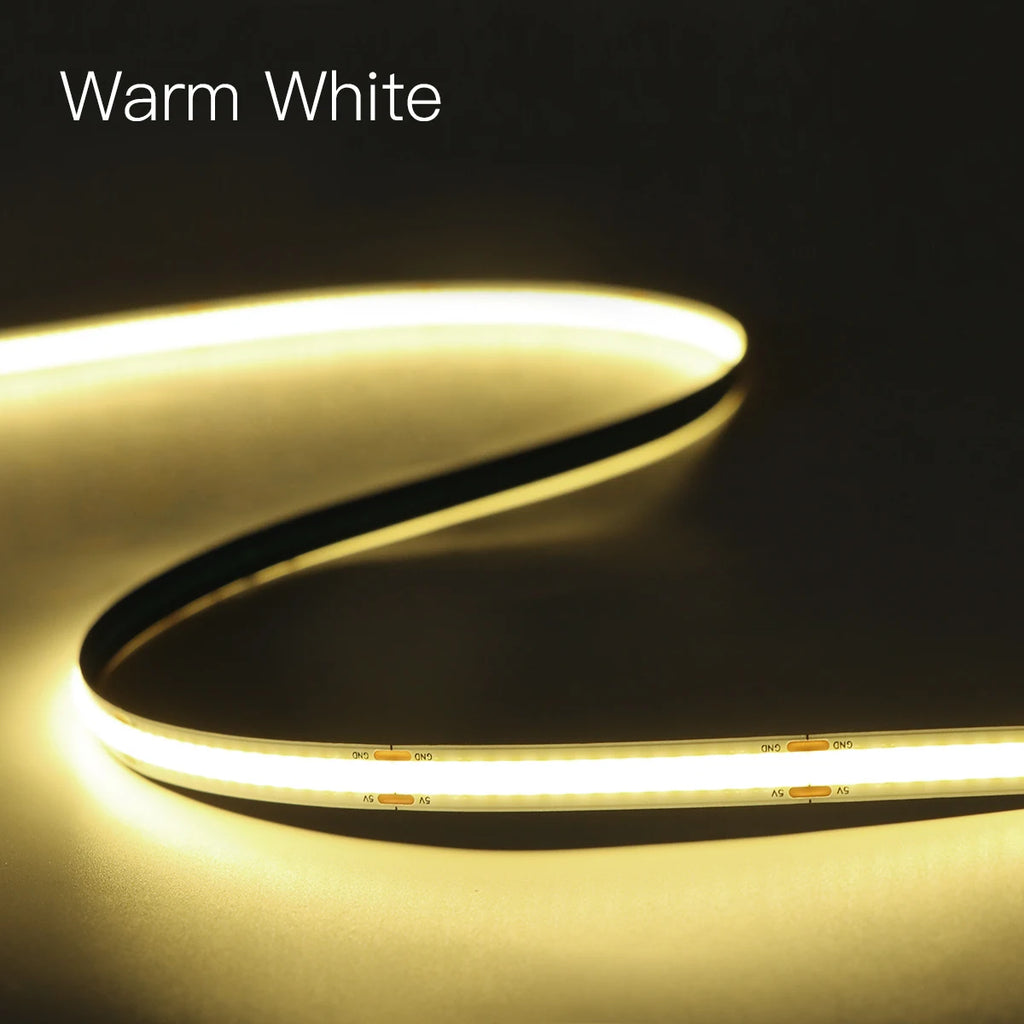 Novel USB LED Light with Vibration Sensor,Tap Twice Consecutively to Turn On of Off,Applicable to Vanity Desk/Mirror Lighting 5V Oasis Select Warm White 2m Length