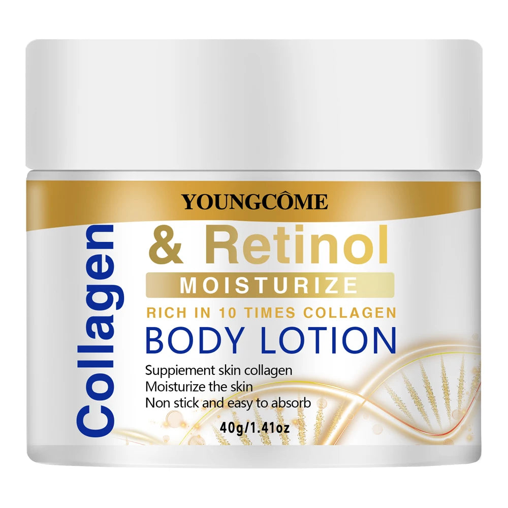 Collagen Retinol Face Body Lotion Moisturizing Non-Greasy Fast Absorption for Dry Skin Daily Care Face Body 40/70g Oasis Select 40g