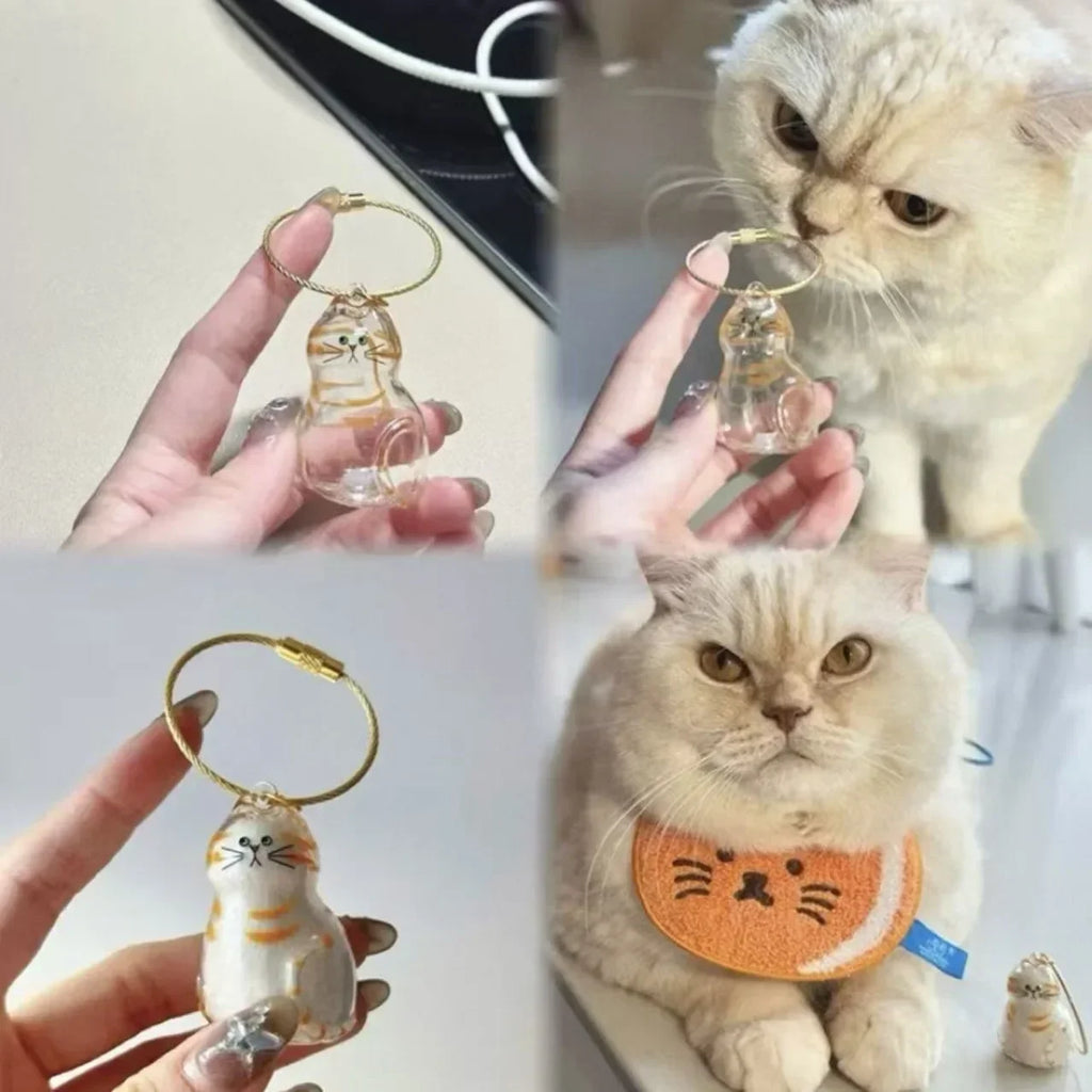 Cat Hair Keepsake Keychain | Pet Fur Storage Pendant Gift