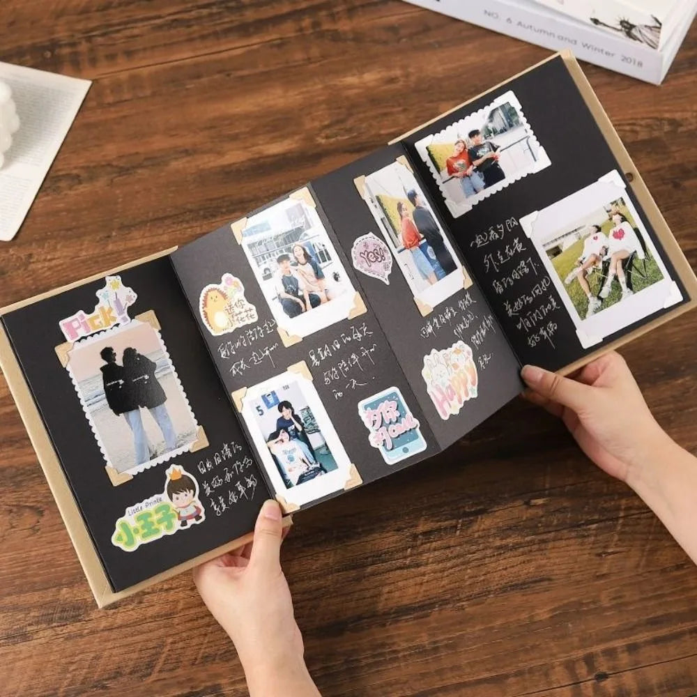 DIY Folding Accordion Photo Album – Kraft Paper Scrapbook Gift