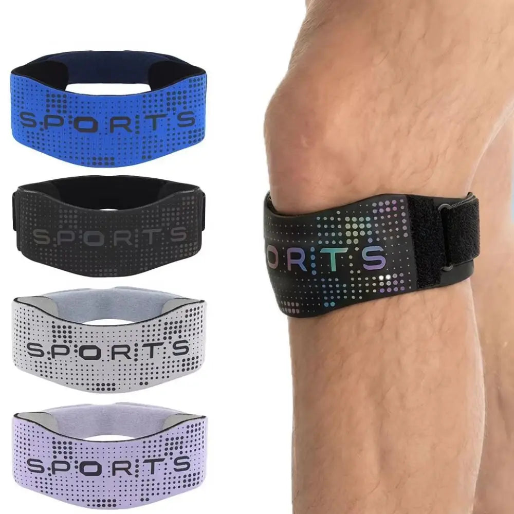 Patella Protector Sports Patella Brace Shock-absorbing Non-Slip Knee Support Pad Extra Thick Reflective Knee Strap Cycling Oasis Select