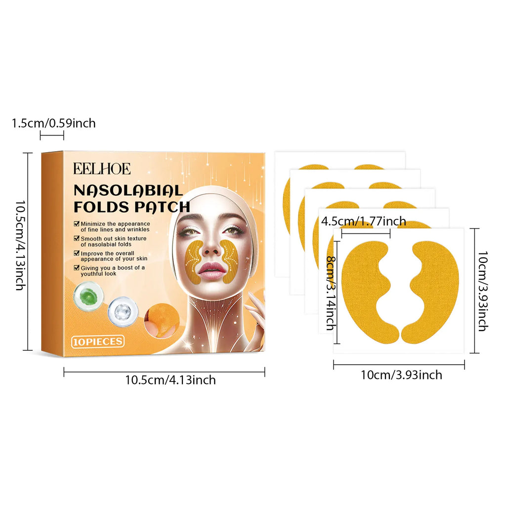 Forehead Nasolabial Eye Gel Patch Forehead Line Removal Anti Wrinkle Anti Sagging Skin Firming Mask Kojic Acid Collagen Patches Oasis Select Nasolabial Patch