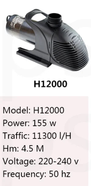 Hailear H10000 H12000 H15000 H18000 H20000 H23000 H25000 Garden Pond Filter Waterfall Circulation Pump .Submersible water pump Oasis Select H12000