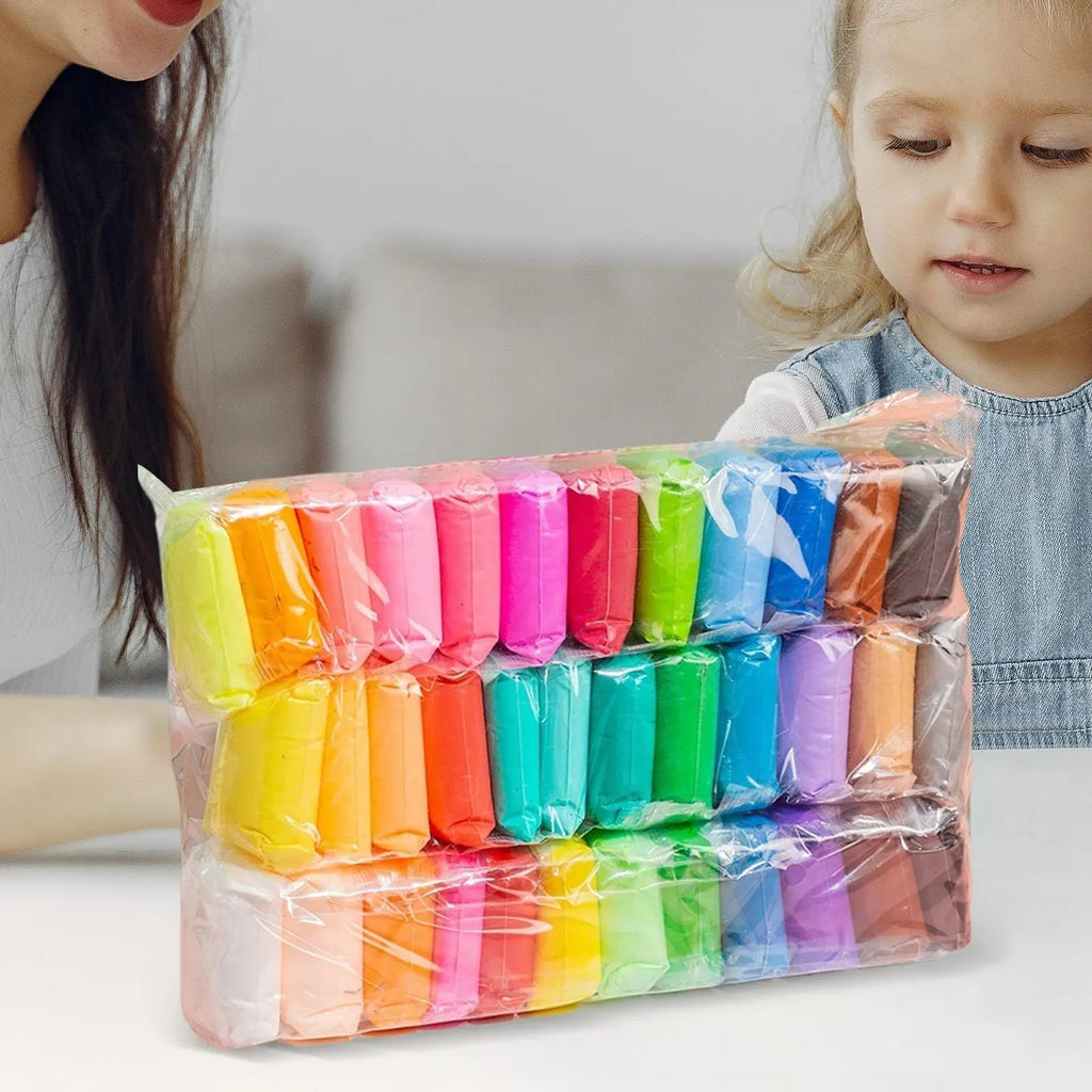 12/24/36 Colors Air Dry Clay Super Light Modeling Clay DIY Crafts with Tools Soft Creative Educational Toys for Kids Gifts Oasis Select