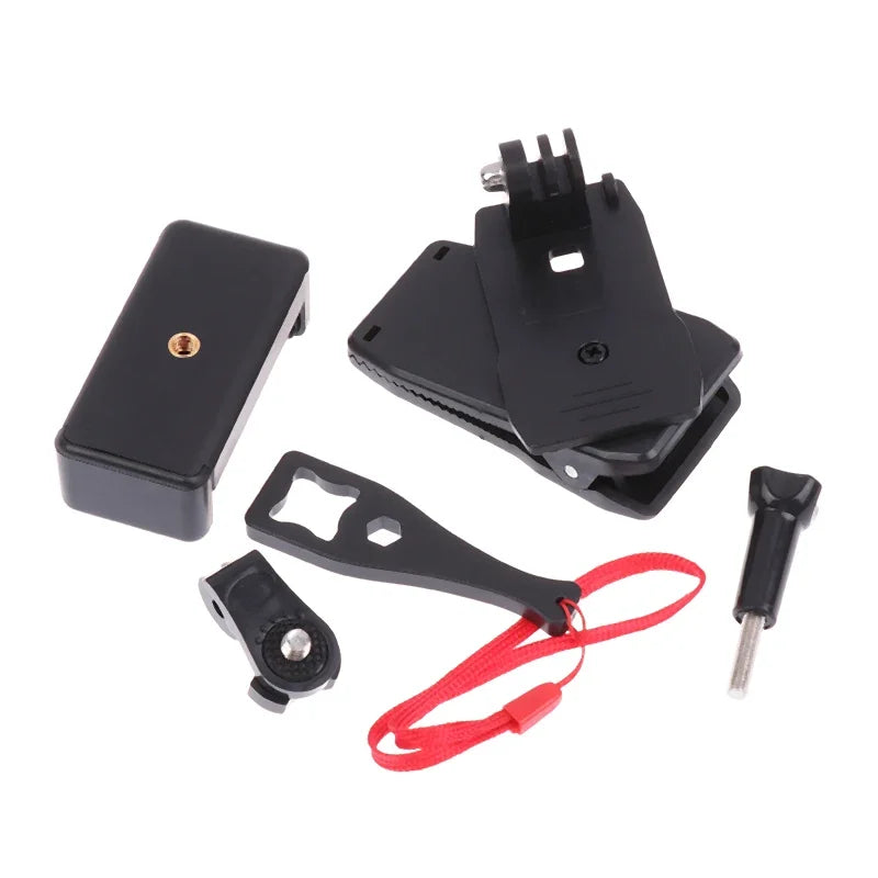 1Pcs Anti-Slide Backpack Strap Clip Mount Adjustable Phone Holder Outdoor Live Video Stand Clamp Mount Oasis Select