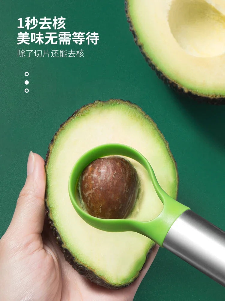 Avocado Knife Gadget Stainless Steel Cutter Kitchen Gadgets Fruit Cutting Artifact All for Kitchen and Home Dragon Fruit Slices Oasis Select