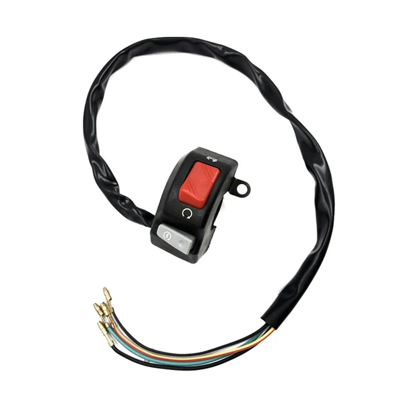 Motorcycle Switch Universal 7/8inch Handlebar Fog Hedlight Horn Start Kill Switch ON OFF Button 12V For ATV Scooters Snowmobile Oasis Select