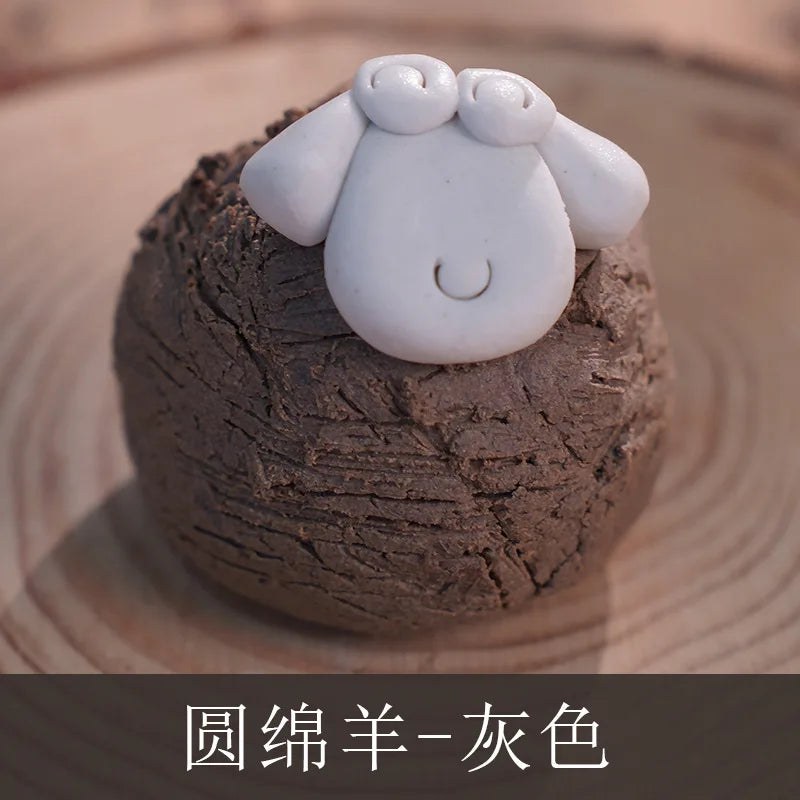 Ceramic Cute Mini Ornaments Tourist Attractions Hand-pinched Animals