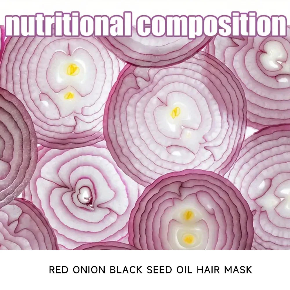 Red Onion & Black Seed Oil Hair Mask – Keratin & Argan Oil