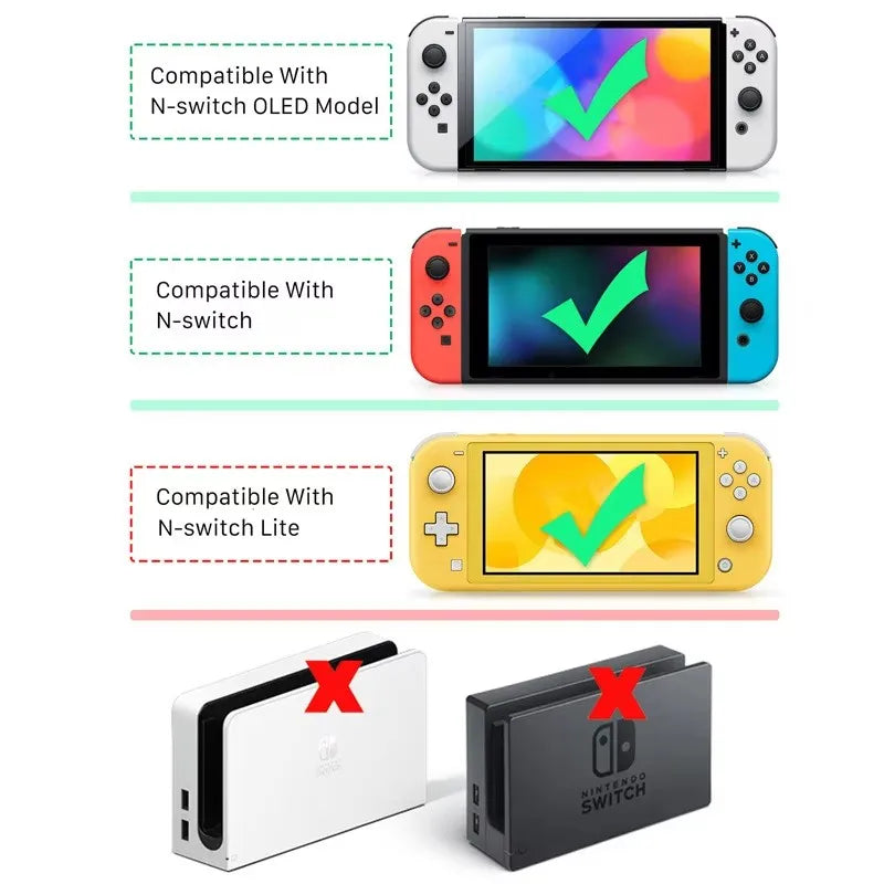 12W Handheld Game Console Charger For OLED Lite NS NX 5V 2.4A TYPE-C Power Supply Adapters USB C Interface EU US Plug Oasis Select