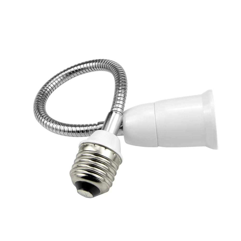 Flexible E27 to E27 LED Bulb Extension Lamp Base Holder Light Accessoriess Socket Converter Fitting 16/20/30/35/50/60 cm Oasis Select