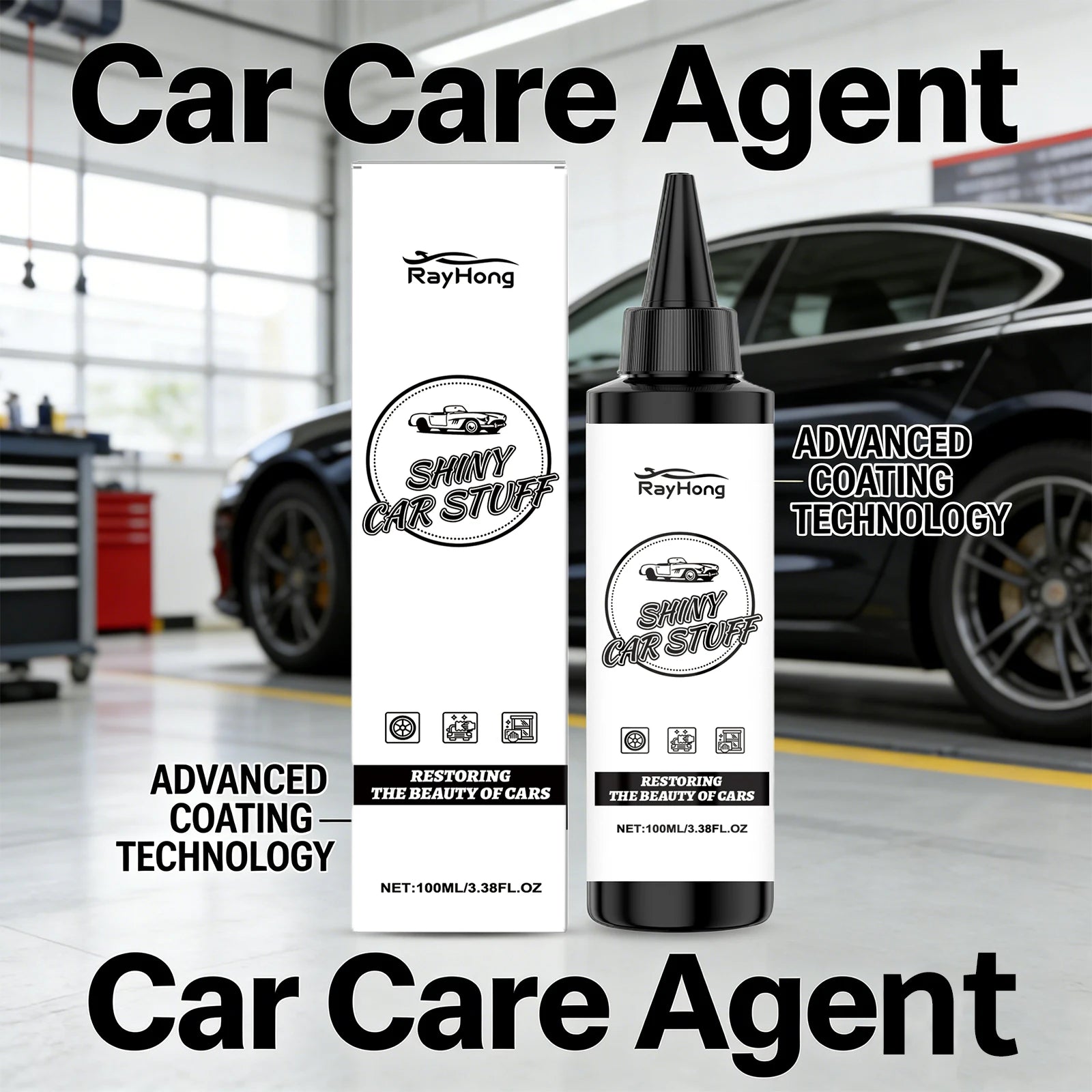 Car Care Agent for Automotive Care Coating UV Resistant Waterproof Anti Fouling Mirror Brightening Polishing Coating Agent 100ml Oasis Select